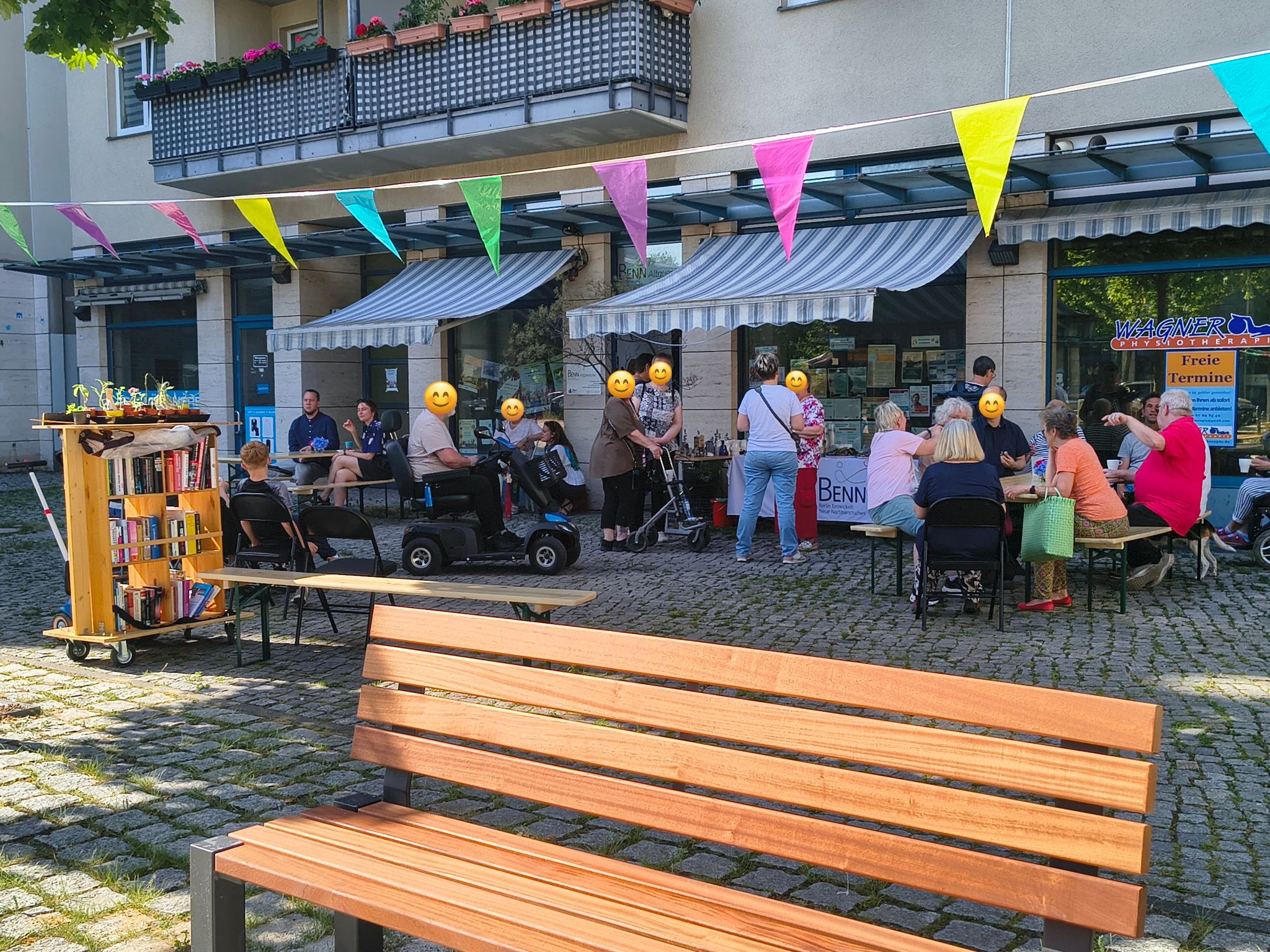Nachbarn beim Fest